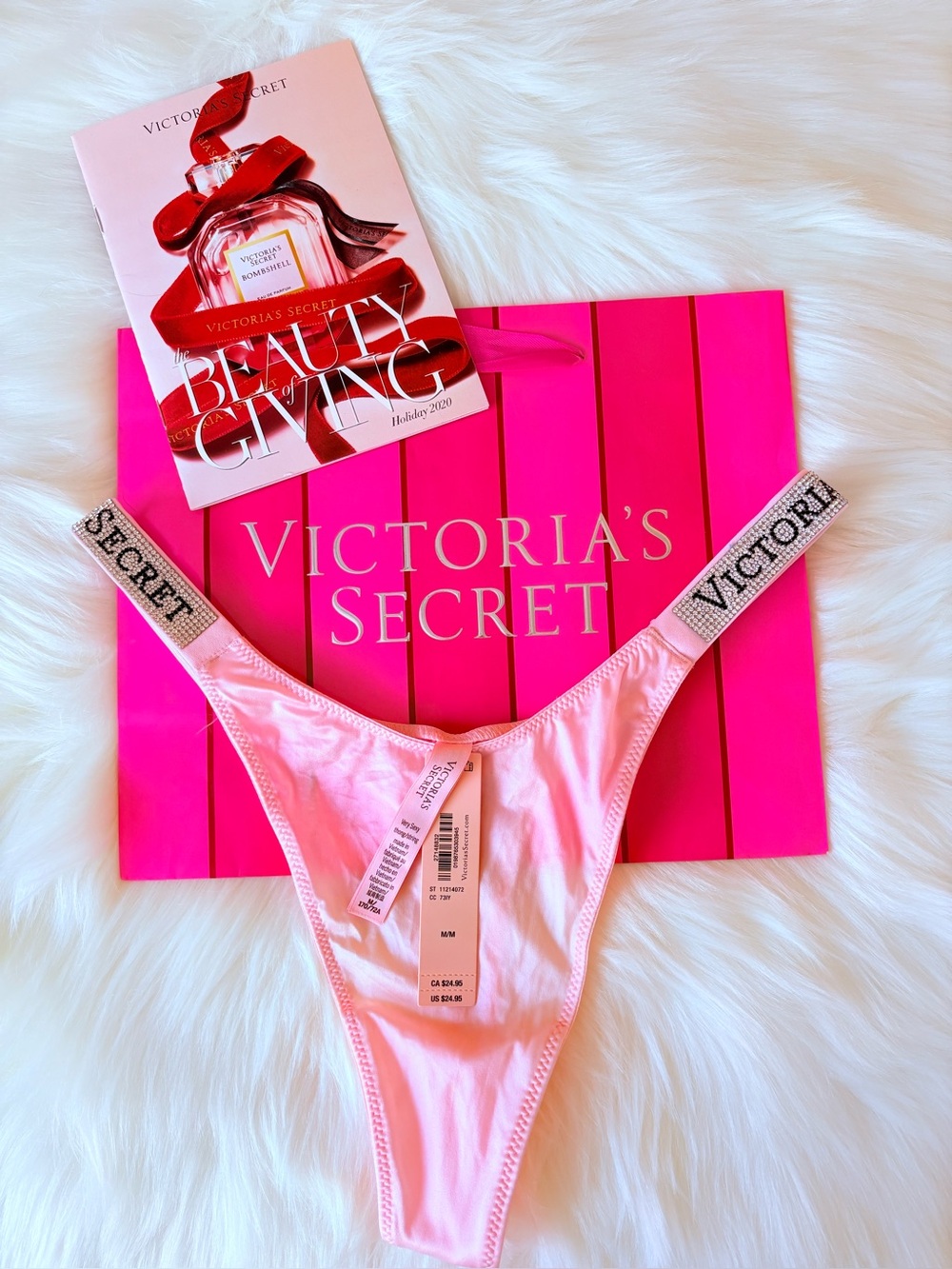 🩷🩷Victoria’s Secret logo shine strap panty (M)🩷🩷